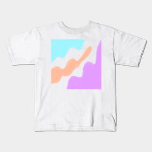 Purple blue red watercolor art Kids T-Shirt